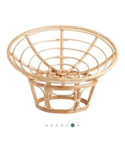 Faux Fur Papasan Chair Cushion