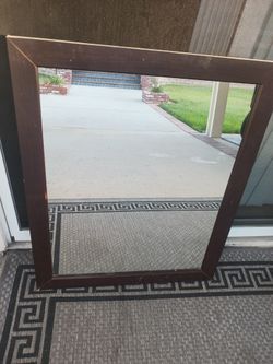 Mirror With Wood Frame