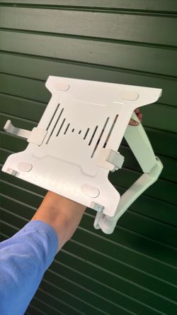 Adjustable Laptop Desk Arm / Wall Mount – White