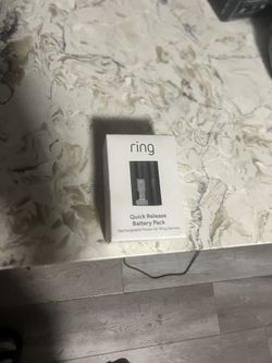 Quick Release Battery For Ring