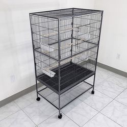 $100 (New in Box) Large 52” bird cage for parakeet parrot cockatiel canary finch lovebird, size 31x19x52” 
