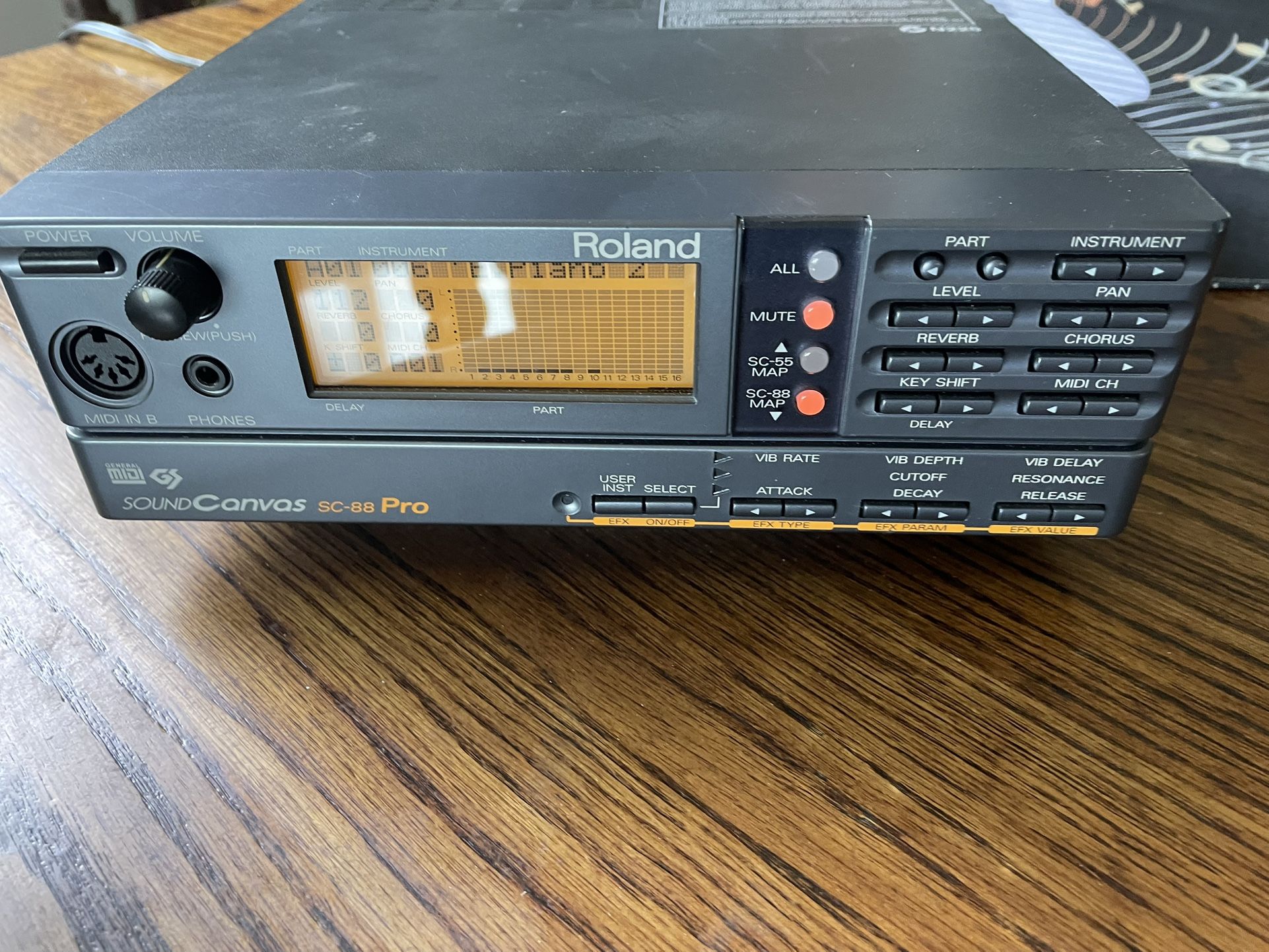 Roland SC-88PRO Made In Japan MIDI Sound Module Canvas In New Condition