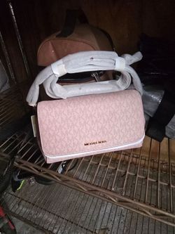 Michael Kors Pink Signature Crossbody Bag