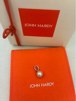 John Hardy 8MM Cultured Fresh Water Pearl Pendant Sterling Silver