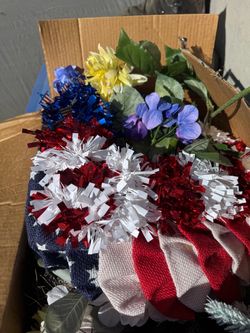 Garlands and flowers