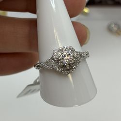 Sterling Silver Flower Ring #10