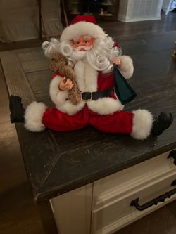 Sitting Santa Claus Christmas Figurine