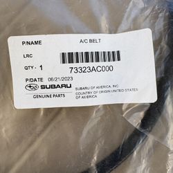 Subaru A/C Belt -Brand New - Part # 73323AC000 - Fits Many Subaru Models(Baja, Forester, Impreza, Legacy, Outback, STI, WRX)