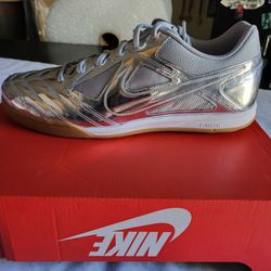 *NEW* Nike Gato LV8 Chrome Metallic Silver Low Top Shoes Size Men 11.5 Women 13