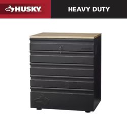 Husky d 18-Gauge Steel 5-Drawer Black Garage Freestanding Cabine