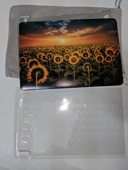 Macbook 12 display sunflowers .