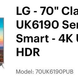 LG 70” LED TV 4K UHD