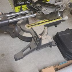 Ryobi Sliding Compound Saw With Laser
