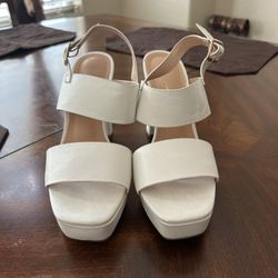 White Heels 6.5