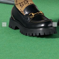 Gucci Women Leather Lug Shoe
