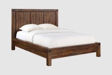 Solid Acacia Wood Bed