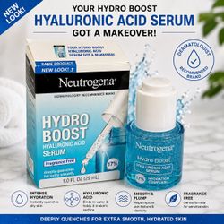 Neutrogena Hydro Boost Hyaluronic Acid Serum Fragrance Free 17% Hydration