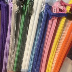 Colorful Mesh Zipper Pouch  Waterproof Plastic pouch