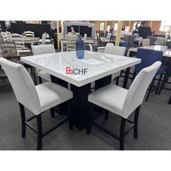 5 Piece Counter Height Dining Table Set  // Limited Time Offer 