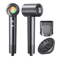 Brandnew Hair Dryer, 160000 RPM Ionic Hair Dryer Portable Lightweight Blow Dryer with 500 Million Negative Ions, Fast-Drying, Lightweight and Quiet 