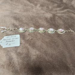 Estate Jewelry: Vintage Lepidolite Stones In Sterling Silver