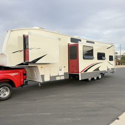 2007 keystone fusion 38ft toy hauler