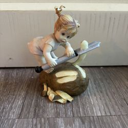 Cute Little Vintage Girl Figurine 
