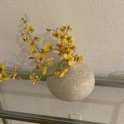 Clay moon vase made in vietnam