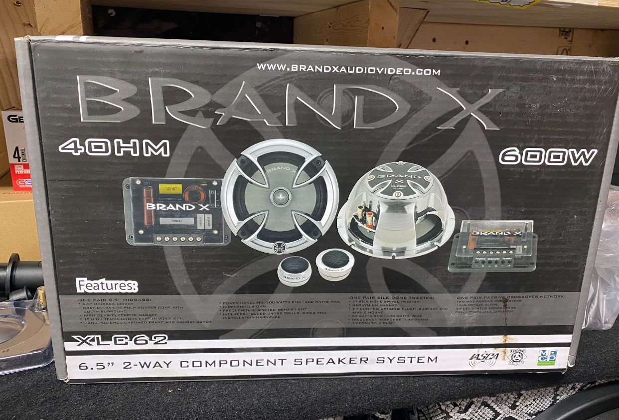 New 6.5" 2-way Component Speaker System See pics for specs and features