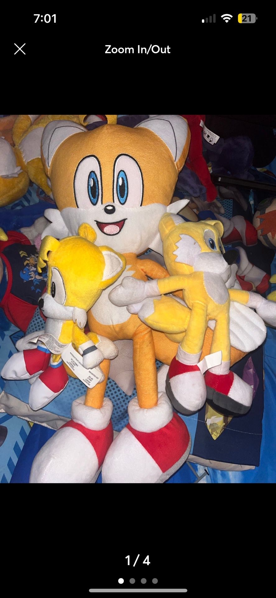 Tails Plushies x 3
