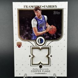 Cooper Flagg 2025-26 Topps Basketball Franchise Fabrics Game Worn Patch Rookie