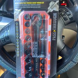Impact Rates Pass Through Socket Wrench Set Mod Box Compatible 