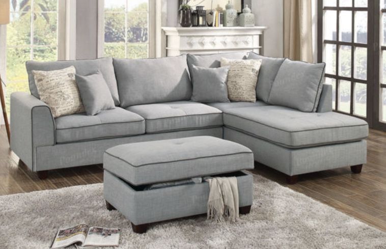 Sectional Sofa + Ottoman