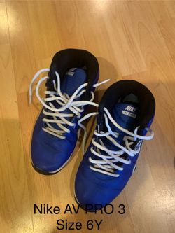 Nike Basketball Shoes AV PRO 3 Size 6Y