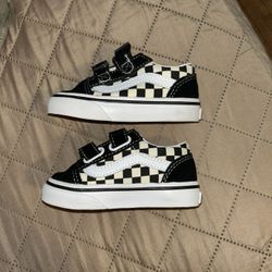 Old Skool V (Primary Check) Blk/White