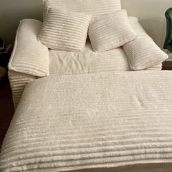 Sleeper Chair with Ottoman /New! 