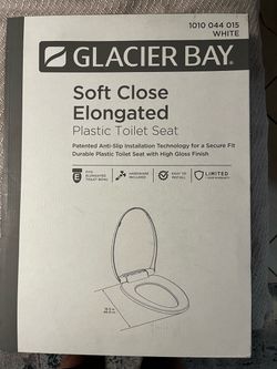 Glacier Bay Soft Close Elongated Toilet Seat