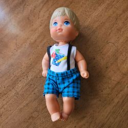 Vintage 1995 Mattel Teacher Barbie Student Toddler Boy Doll (Model 13914)