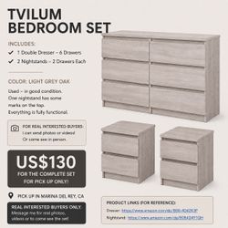 Bedroom set - Table lamps - Fire pit