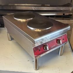Avantco Commercial Double Burner Electric Range