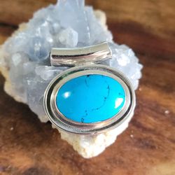 Silver Turquoise Pendant 
