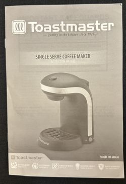 Toastmaster Single Serve Coffee Maker
