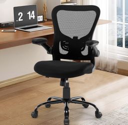 New Office Chair Ergonomic Desk Chair Mesh Computer Home Office Desk Chair with Adjustable Lumbar Support Flip-up Armrests, 360 Swivel Comfy Task Exec