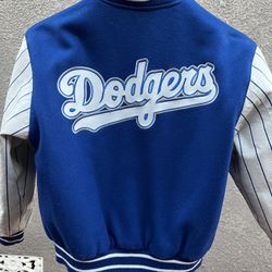 Girls Leather Reversible Dodgers Jacket Size 12/14