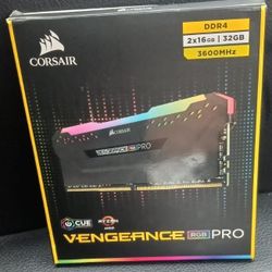Corsair Vengeance RGB PRO 32GB (2 x 16GB) PC4-25600 (DDR4-3200) Memory (CMW32GX4M2C3200C16)