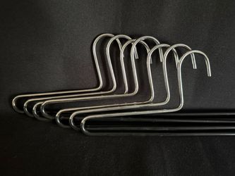 Vintage Metal Pants Hangers Set of 7