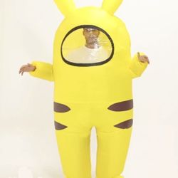Pikachu Among Us Inflatable Adult Costume - Disfraz Inflable 