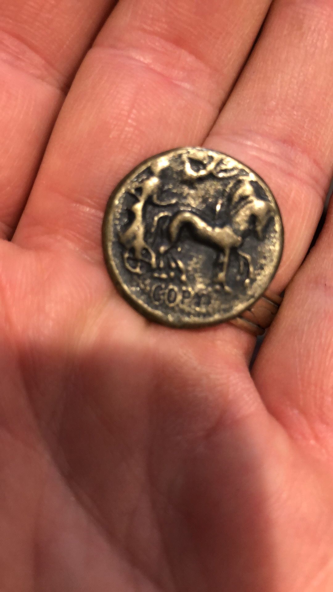 Ancient coin. This is very old and authentic