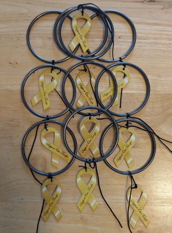 Chimes Wind Chimes Yellow Ribbon Support Our Troops This Is An Unfinished Project Selling As Is
