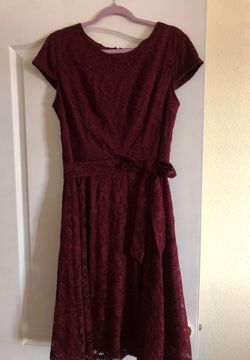 New burgundy dress